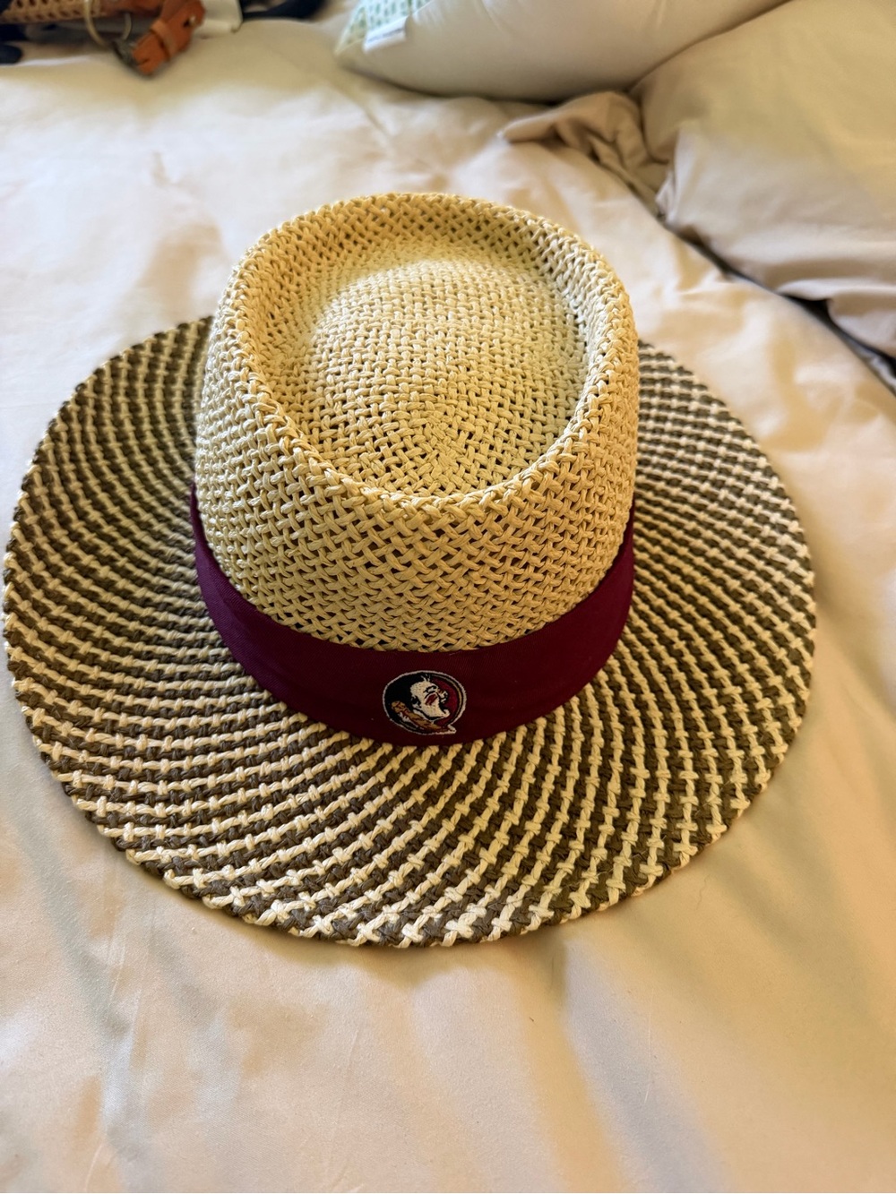 Florida State University FSU Fedora Straw Hat One Size Women